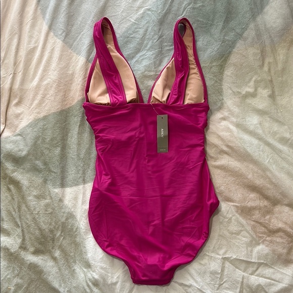 Women’s Pink One Piece Swimsuit - Picture 3 of 3